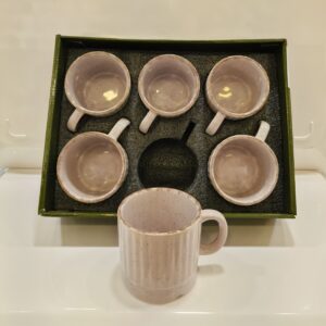 Elegant Ceramic Cup Set of 6