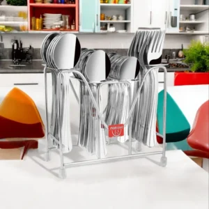 Montavo by FnS Flair 24 Pcs Stainless Steel Cutlery Set with Stand