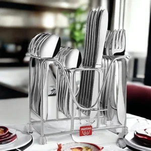 Montavo by FnS Orchid 24 Pcs Cutlery Set with Stand