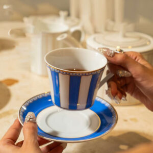 Noritake Cup Saucer Per Pc Blue