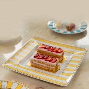 Noritake Square Plate Per Pc Yellow