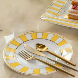 Noritake Round Plate 2 Pcs Yellow