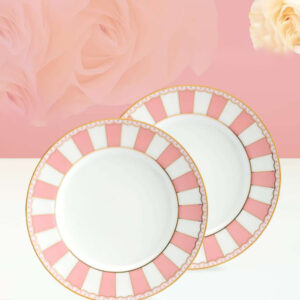 Noritake Round Plate 2 Pcs Pink