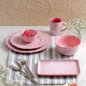 HUDSON PINK 21Pcs DINNER SET