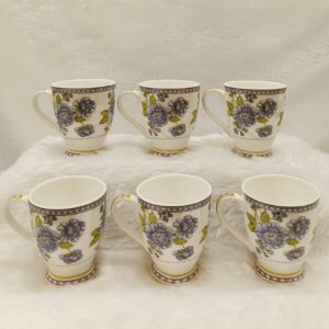 Bharat Floral Coffee Mugs  Set of 6