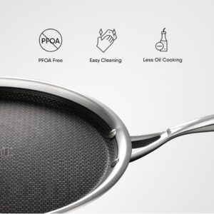 STAHL HYBRID DOSA TAWA WITH BORDER HONEYCOMB COATING 32CM