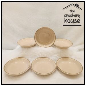Ariane Porcelain Dhai Bada plates Set of 6